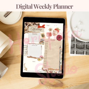 Scrapbooking Themed Digital Weekly Planner