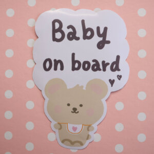 Baby on Board, Bébé à Bord Car Decals in English and in French