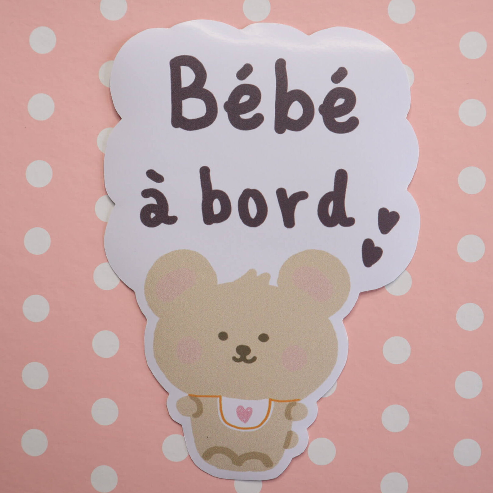 Baby on Board, Bébé à Bord Car Decals in English and in French - Image 2