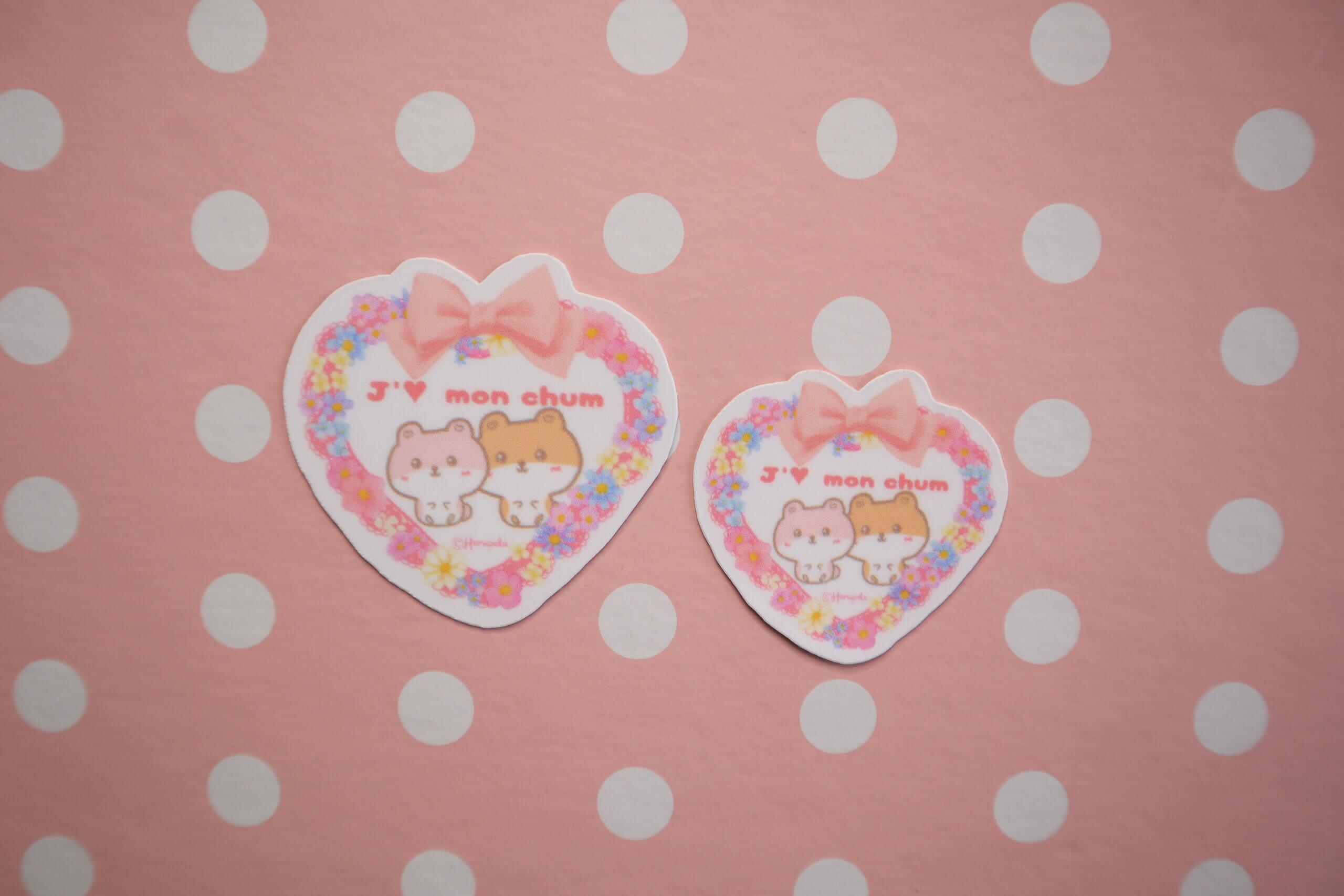 J'aime Mon Chum Cute Critters French Vinyl Stickers - Image 8