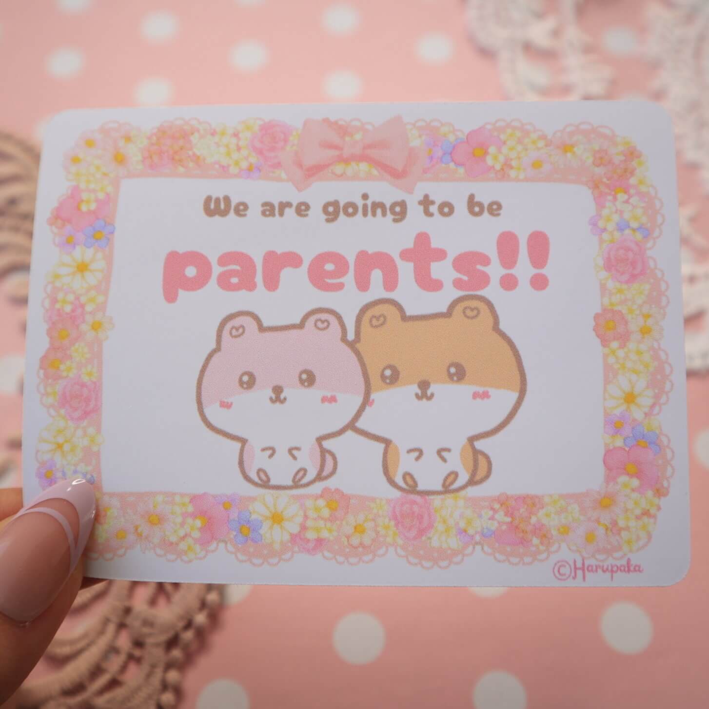 Cute Pregnancy Announcement Vinyl Stickers - Image 5