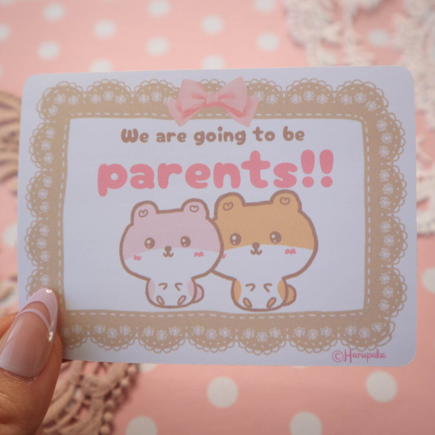 Cute Pregnancy Announcement Vinyl Stickers - Image 7