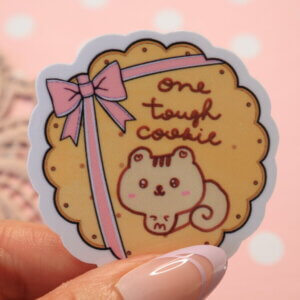 One Tough Cookie Cute Squirrel Vinyl Stickers