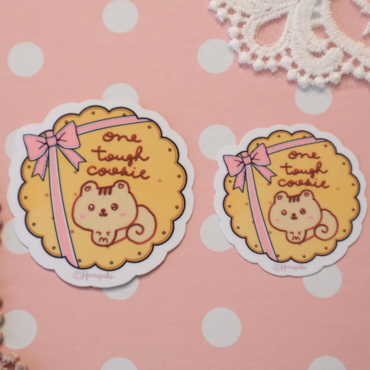 One Tough Cookie Cute Squirrel Vinyl Stickers - Image 2