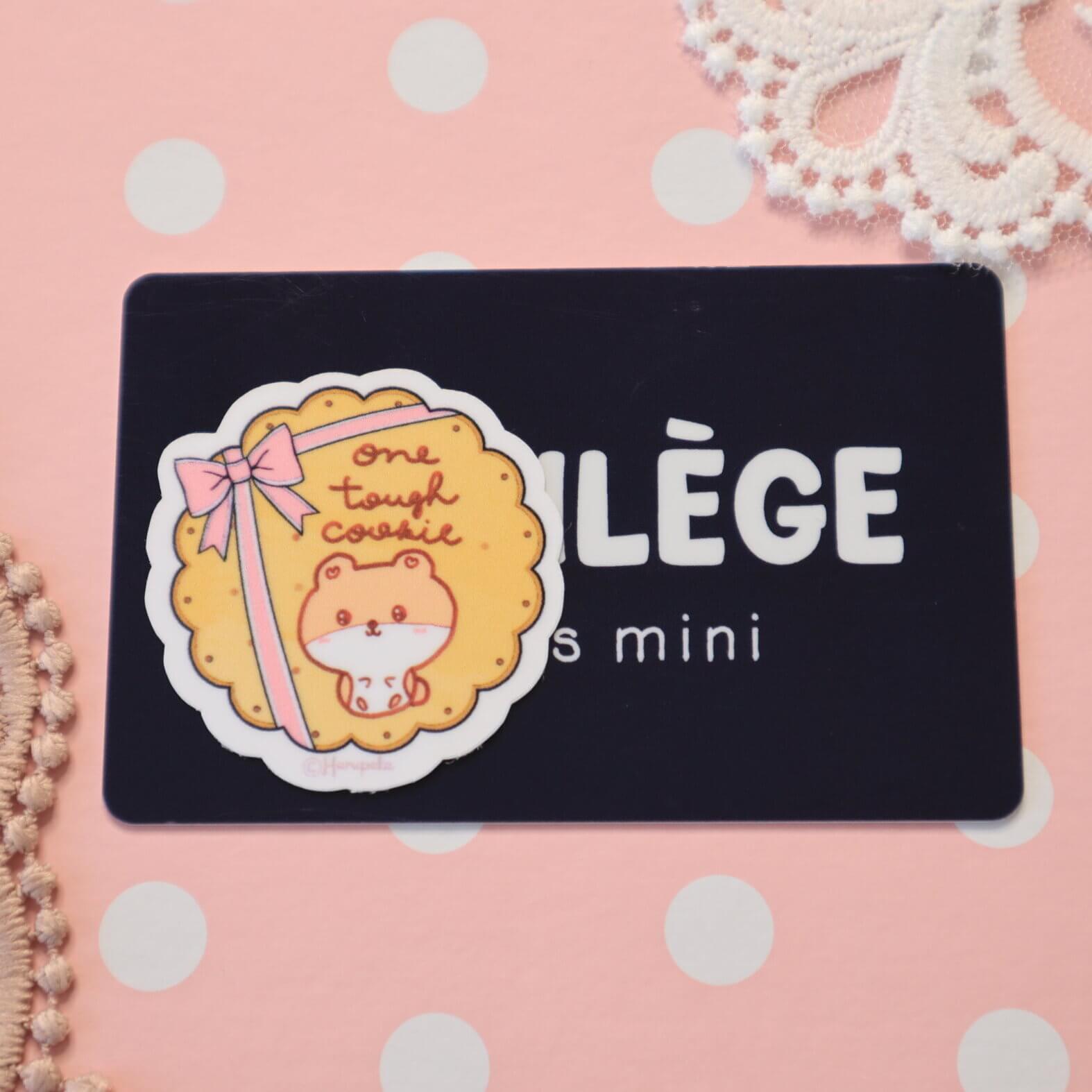 One Tough Cookie Cute Hamster Vinyl Stickers - Image 4