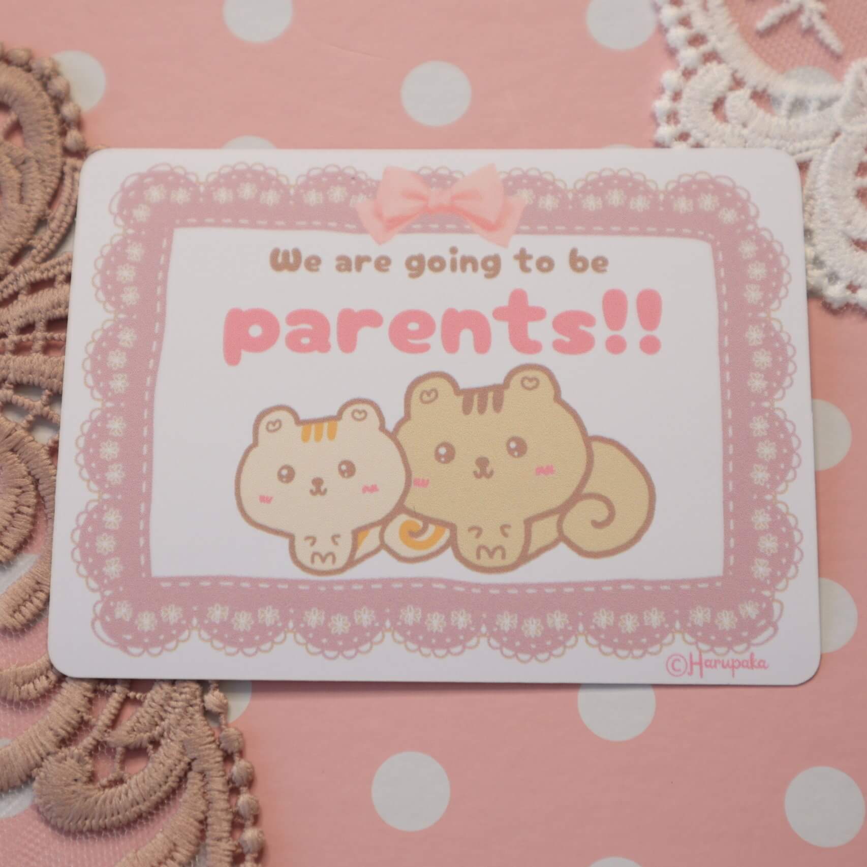 Cute Pregnancy Announcement Vinyl Stickers - Image 4