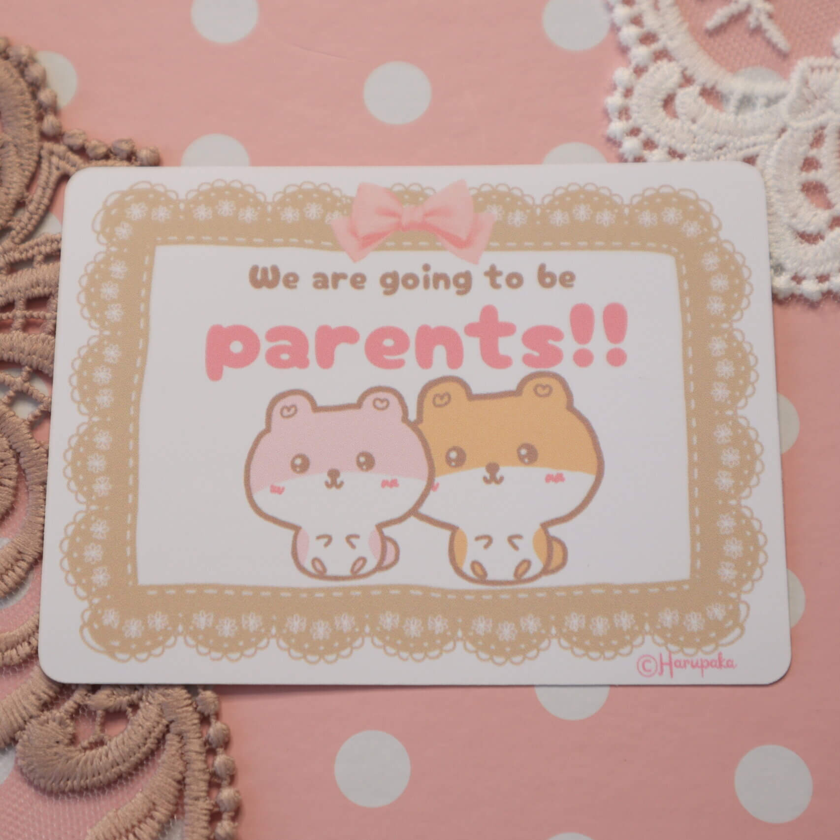 Cute Pregnancy Announcement Vinyl Stickers - Image 8