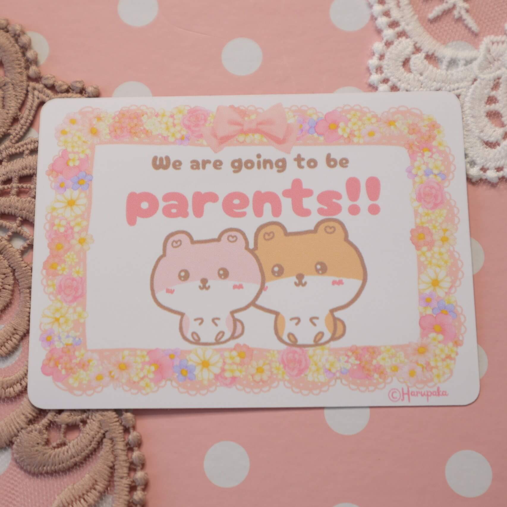 Cute Pregnancy Announcement Vinyl Stickers - Image 6
