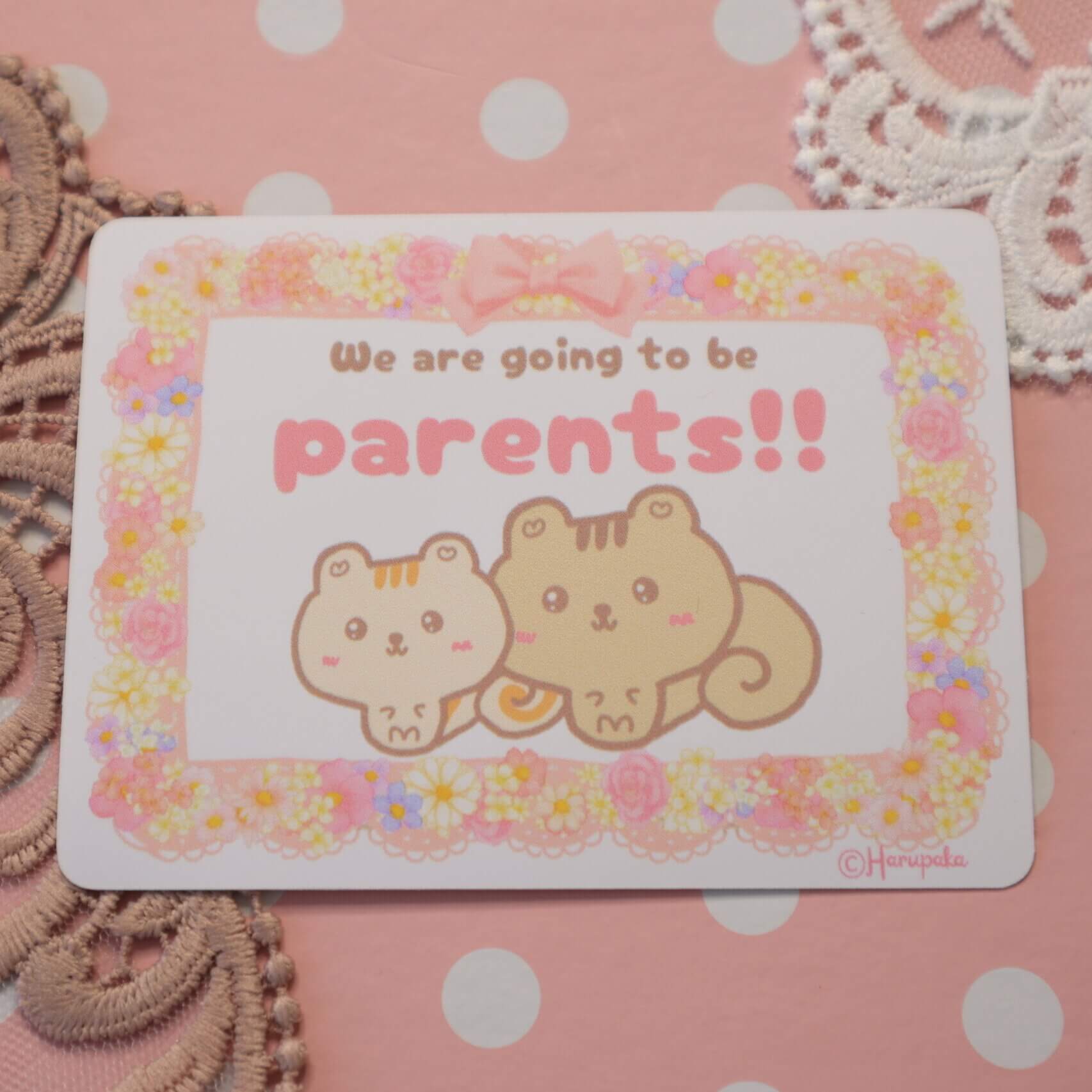 Cute Pregnancy Announcement Vinyl Stickers - Image 2