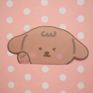 Kawaii Dog Peeker Car Decal | Waterproof Vinyl Sticker | Dog Laptop Decal