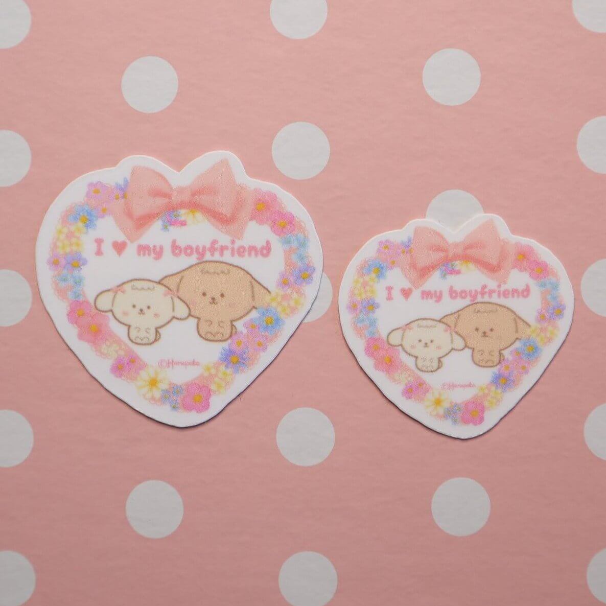 I Love My Boyfriend Vinyl Stickers - Image 4