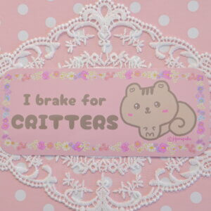I Brake for Critters Cute Squirrel Bumper Stickers