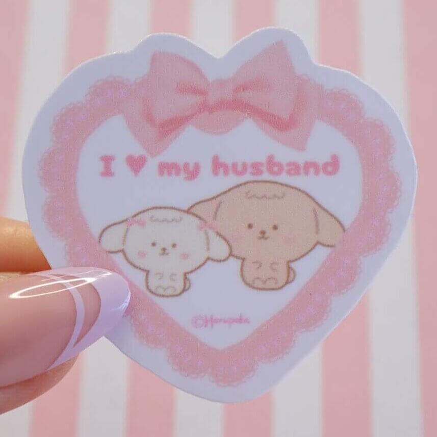 I Love My Husband Vinyl Stickers - Image 3