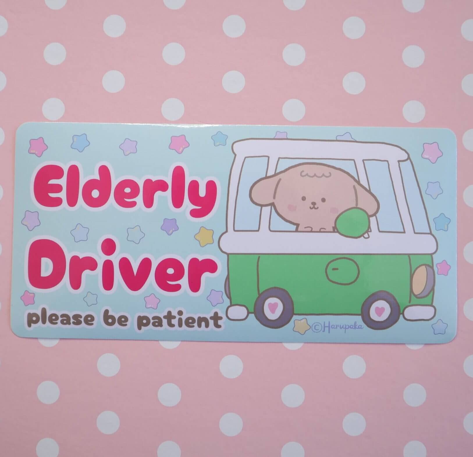 Elderly Driver Car Stickers | Funny and Cute Gift for Father and Grandpa - Image 2
