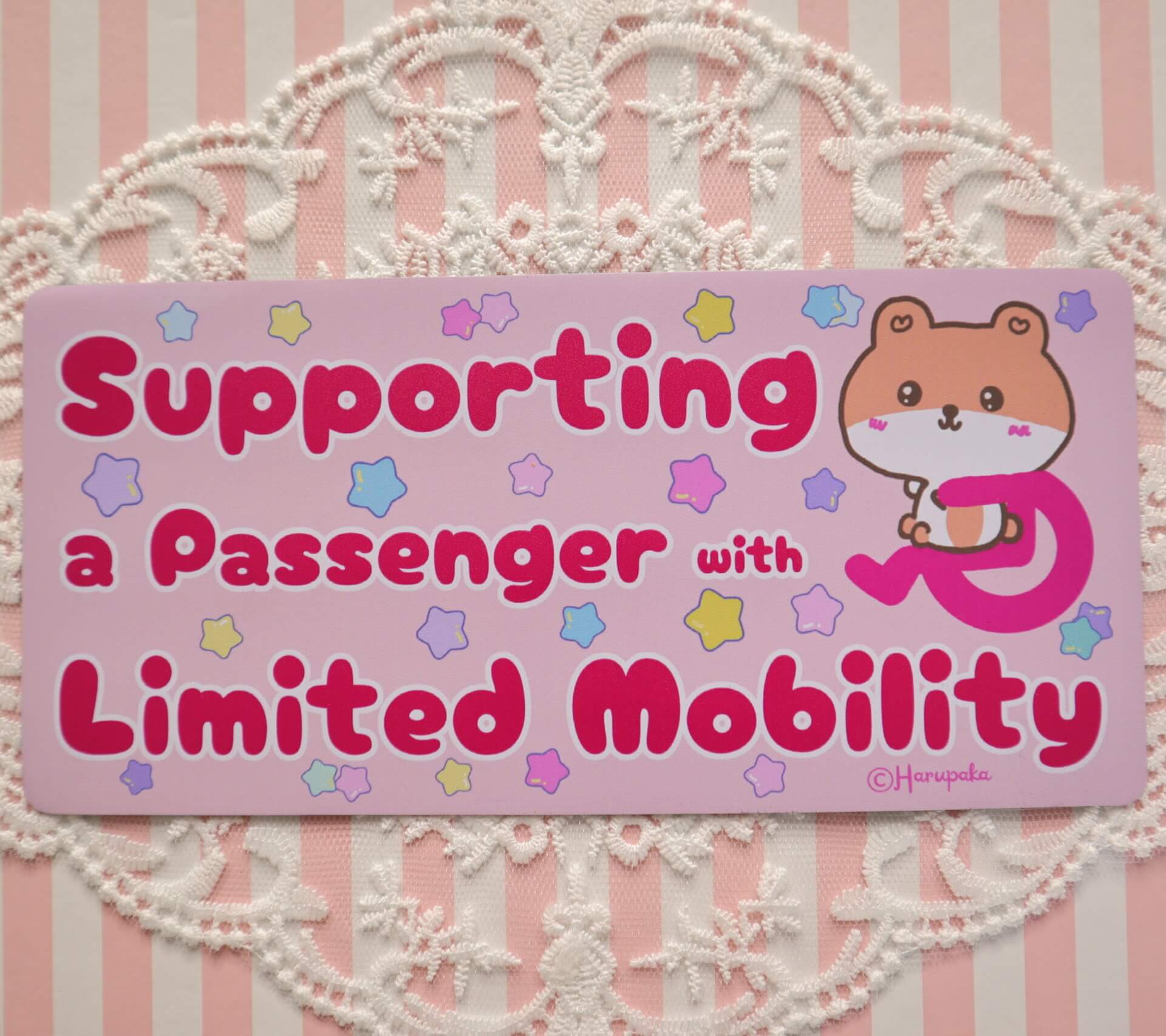 Limited Mobility Passenger Car Magnet: Handicap Awareness Sign - Image 5