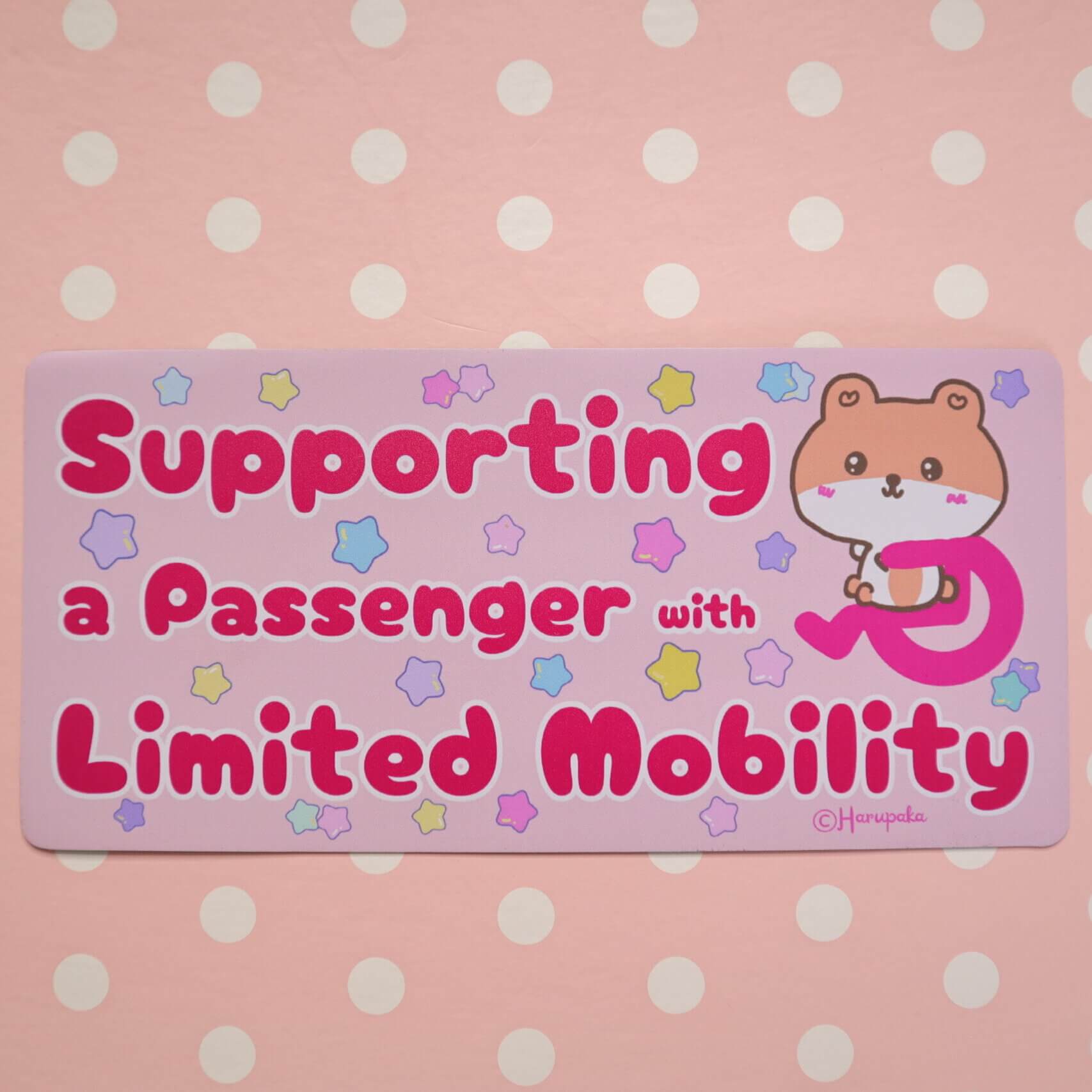 Limited Mobility Passenger Car Magnet: Handicap Awareness Sign - Image 3
