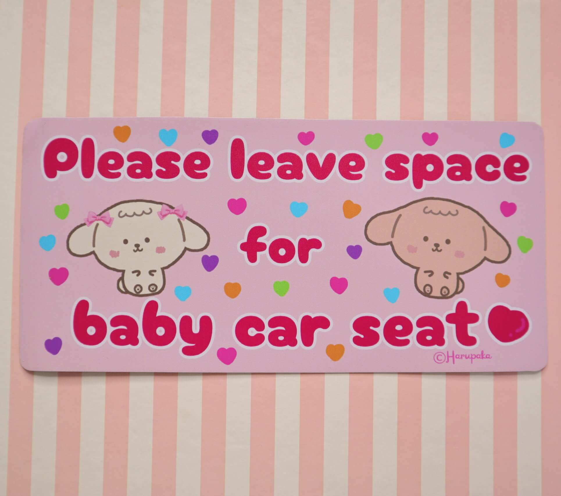 Please Leave Space for Baby Car Seat Magnet: New Parent Safety Sign