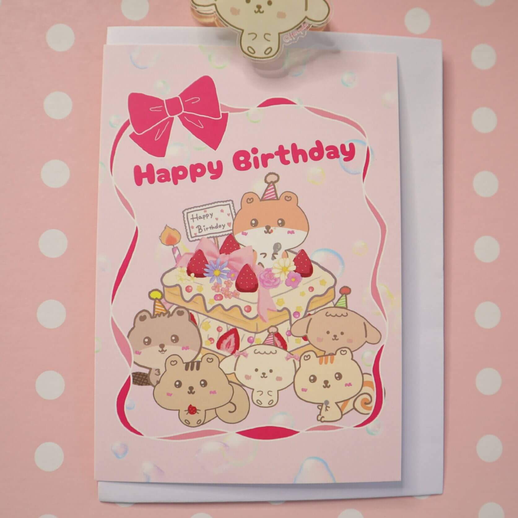 Kawaii Animal Birthday Card - Image 5